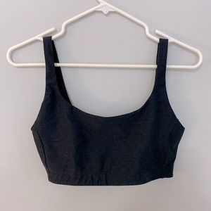 Outdoor voices bra, size M, dark gray